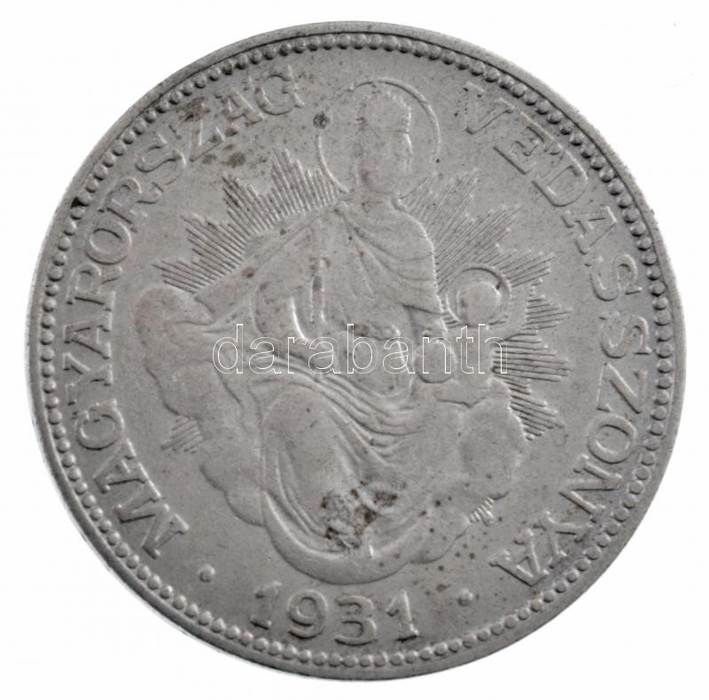 1931. 2P Ag 'Madonna' T:2- Adamo P7