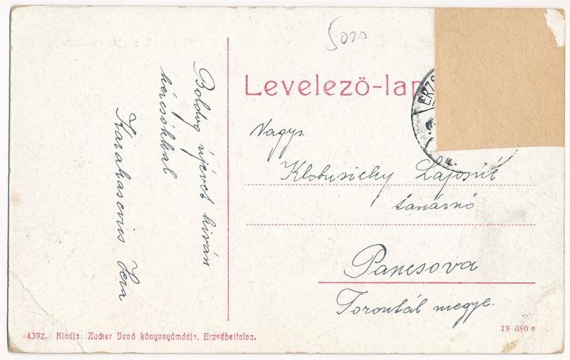 Budapest XX. Pestszenterzsébet, Pesterzsébet, Erzsébetfalva; M. kir. állami elemi népiskola, villamos. W.L. (?) 4392. Zucker Jenő kiadása (Rb) - Image 2