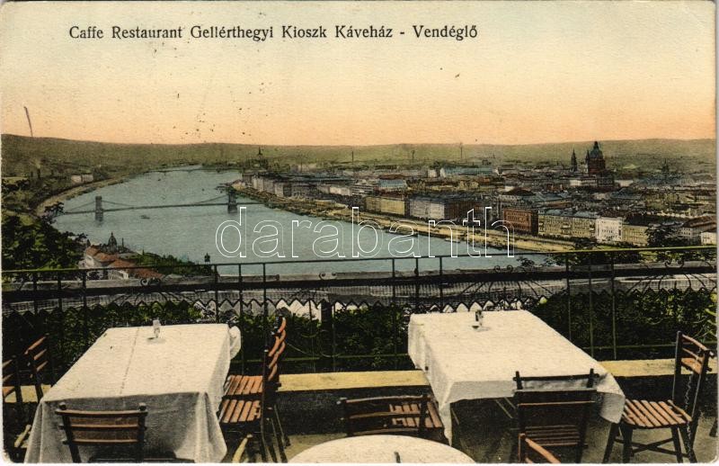 Budapest XI. Café Restaurant Gellérthegyi Kioszk Kávéház és Vendéglő terasza (EB)