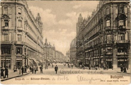 1904 Budapest V. Eskü utca, Váci utca, REX üzlet. Divald Károly 578. sz. (EM)