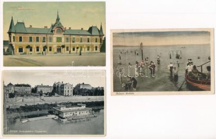 14 db RÉGI magyar város képeslap / 14 pre-1945 Hungarian town-view postcards