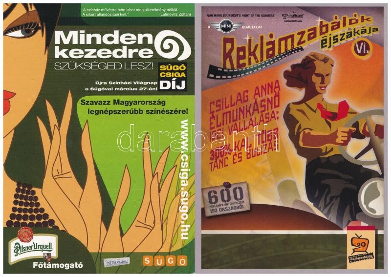 23 db MODERN reprint képeslap, sok reklám / 23 modern reprint postcards, many advertising