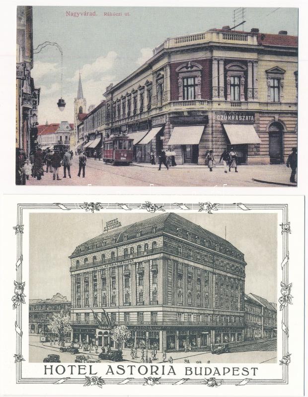 23 db MODERN reprint képeslap, sok reklám / 23 modern reprint postcards, many advertising - Image 2