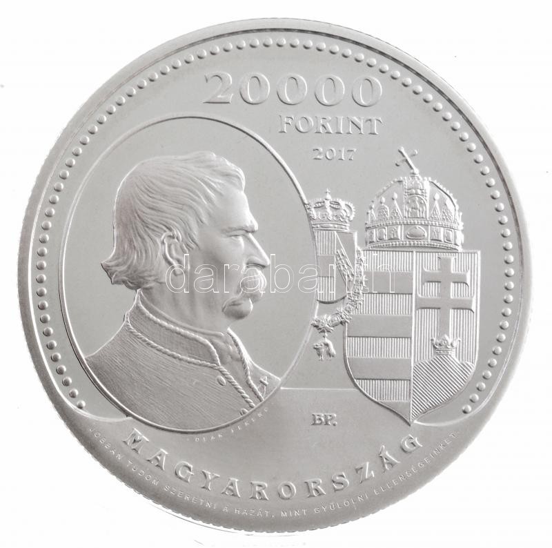2017. 20.000Ft Ag 'Kiegyezés' tanúsítvánnyal T:PP Hungary 2017. 20.000 Forint Ag 'Austro-Hungarian Compromise of 1867' with certificate C:PP Adamo EM340