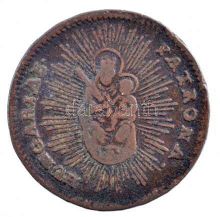 1766. Rézdénár 'Mária Terézia / zárt korona' T:2- Huszár: 1756., Unger III.: 1278.