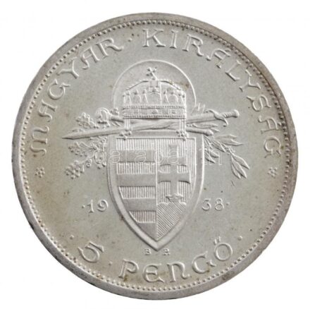 1938. 5P Ag 'Szent István' T:1- Adamo P8.1