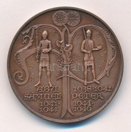Fritz Mihály (1947-) 1994. 'MÉE Székesfehérvár - Aba Sámuel és Péter' bronz emlékérem (42,5mm) T:1- Adamo SF23