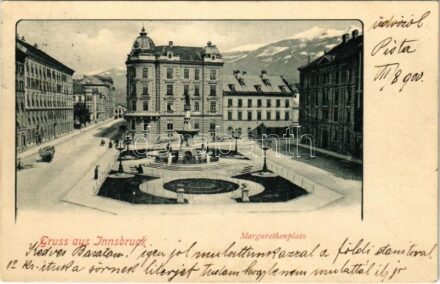 1900 Innsbruck (Tirol), Margarethenplatz / square