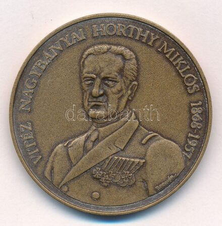 Bognár György (1944-) 1993. 'Vitéz Nagybányai Horthy Miklós / Itthon hazai földben' Br emlékérem (42,5mm) T:1