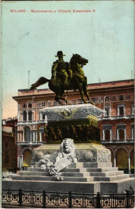 1911 Milano, Milan; Monumento a Vittorio Emanuele II / monument (fl)