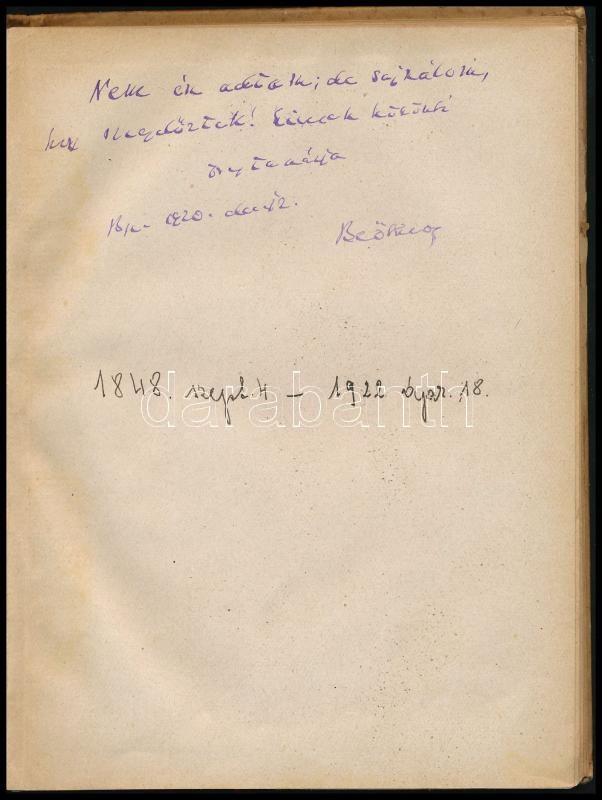 Beöthy Zsolt: Régi nóták. Három elbeszélés. Haranghy Jenő rajzaival. DEDIKÁLT! Bp., Pantheon. Kiadói kartonált kötés, foltos, kopottas állapotban. - Image 2