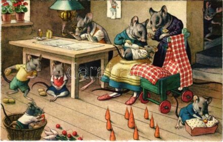Mouse family. Max Künzli No. 4764.