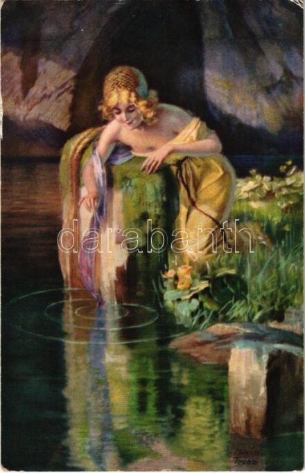 Erotic lady art postcard. Wenau-'Delila' 2007. s: Maxim. Trübe (EK)