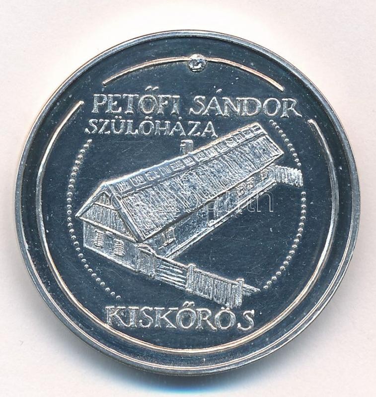Fritz Mihály (1947-) 1990. 'Petőfi útja sorozat V. / Magyar Éremgyűjtők Egyesülete kiskőrösi csoportja 1990' Ag emlékérem peremen 'SZG' jelzéssel (20g/0.835/32mm) T:1- (eredetileg PP)