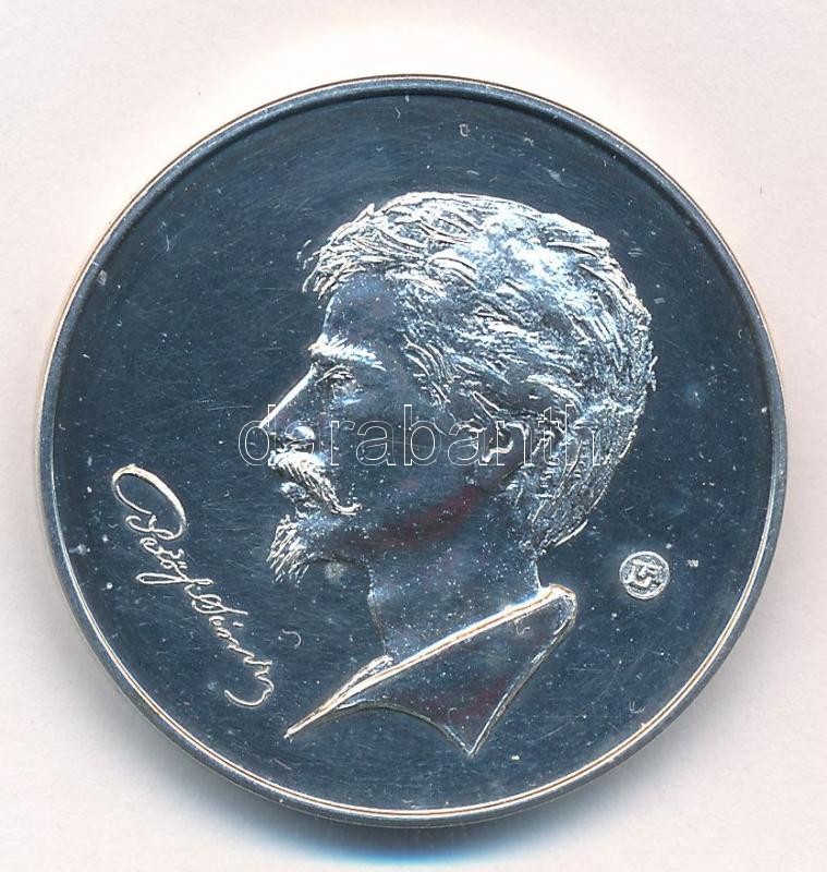 Fritz Mihály (1947-) 1990. 'Petőfi útja sorozat V. / Magyar Éremgyűjtők Egyesülete kiskőrösi csoportja 1990' Ag emlékérem peremen 'SZG' jelzéssel (20g/0.835/32mm) T:1- (eredetileg PP) - Image 2