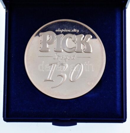 Fritz Mihály (1947-) 1994. '125 éves Pick Szeged' peremen jelzett fém emlékérem, műanyag tokban (42,5mm) T:1 (eredetileg PP)