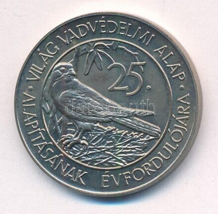1988. 50Ft Cu-Ni 'Világ Vadvédelmi Alap - Kékvércse' T:BU Adamo EM101