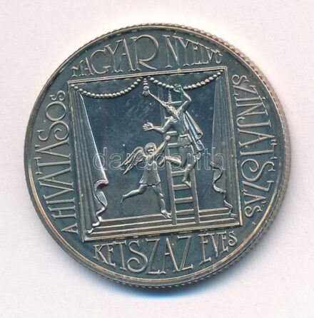 1990. 100Ft Cu-Ni '200 éves a hivatásos magyar nyelvű színjátszás' T:BU Adamo EM118