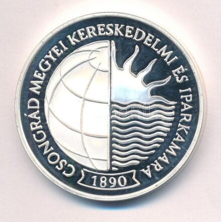 2014. 'Csongrád Megyei Kereskedelmi és Iparkamara / 20 éves a Kereskedelmi és Iparkamara' peremen jelzett fém emlékérem (42,5mm) T:1 (eredetileg PP)