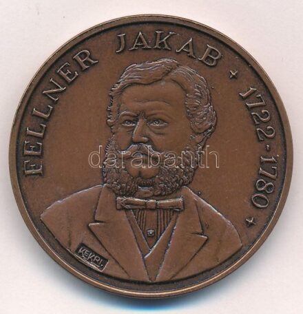 Kelemen Kristóf (1922-2001) 1997. 'MÉE 27. Vándorgyűlése 1997. aug 9-10. Tata / Fellner Jakab 1722-1780' Br emlékérem (42,5mm) T:1,1- Adamo TA1