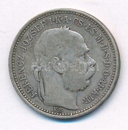 1893KB 1K Ag 'Ferenc József' T:3 Adamo K5