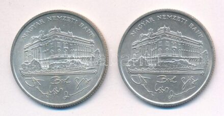 1993. 200Ft Ag 'MNB' (2x) T:1-,2 Adamo F13