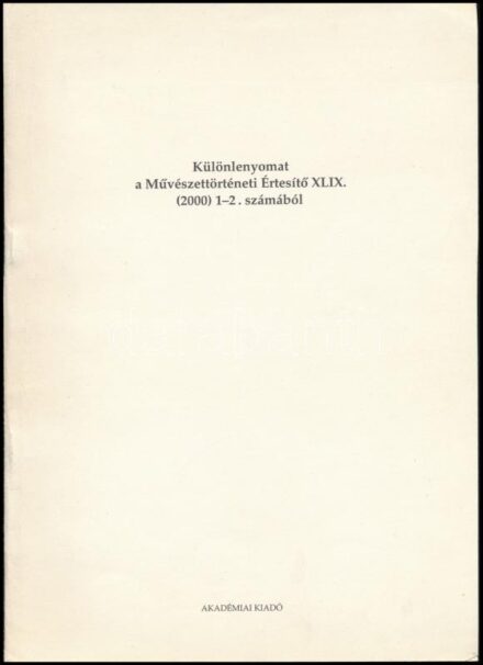 Markója Csilla: Egy másik Mednyánszky. Bp., 2000, Akadémiai Kiadó. Különlenyomat a Művészettörténeti Értesítő XLIX. (2000) 1-2. számából. 95-117 o. Magyar és angol nyelven. Fekete-fehér képekkel, Mednyánszky László