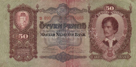 1932. 50P (2x) T:III
