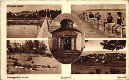 Zamárdi, Pannónia strand, nyaralók, Hősök kápolnája (fa)
