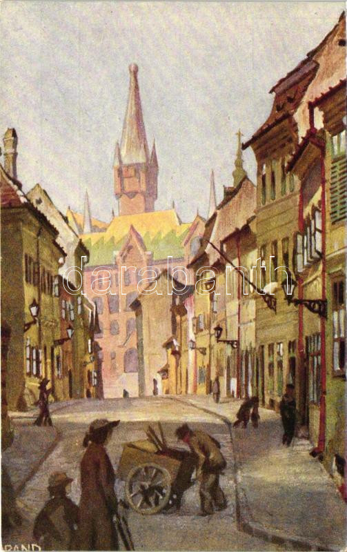 Budapest I. Fortuna utca, Műemlékek Országos Bizottsága, artist signed