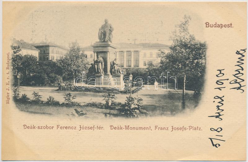 Budapest V. Ferencz József tér, Deák szobor