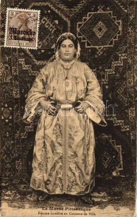 Femme israelite en Costume de Ville / Jewish woman, Morocco, Judaica