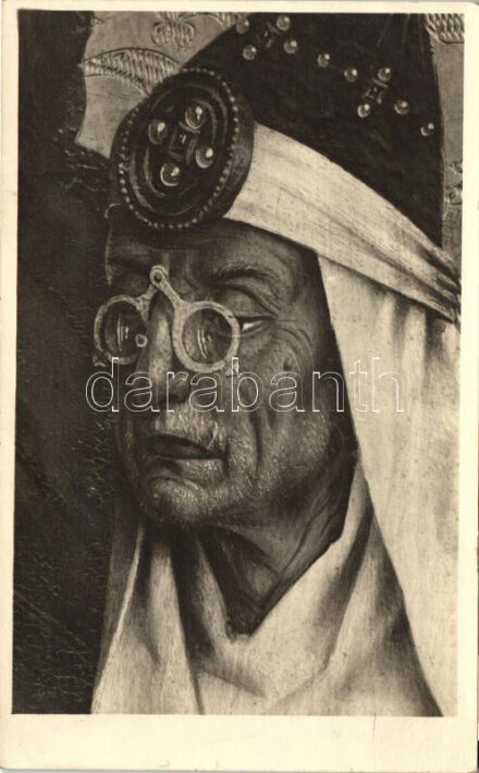 Rothenburg o. Tbr. St. Jakobskirche Hochaltar. Hohepriester Nr. 129 von Friedrich Herlin / the depiction of the mohel who circumcised Jesus Christ; Judaica