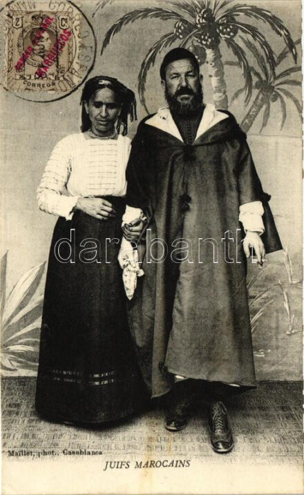 Juifs Marocains / Jewish couple, Morocco; Judaica
