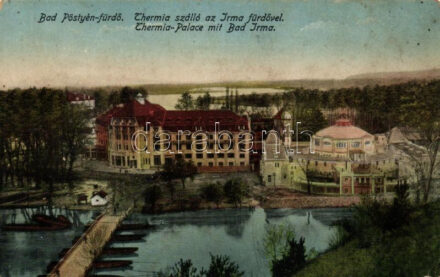 Pöstyén, Piestany; Thermia szálló, Irma-fürdő / spa hotel buildings (EK)