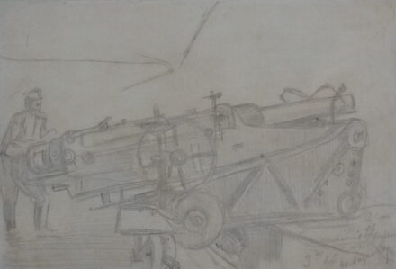 Mednyánszky László (1852 - 1919): Katona ágyúval