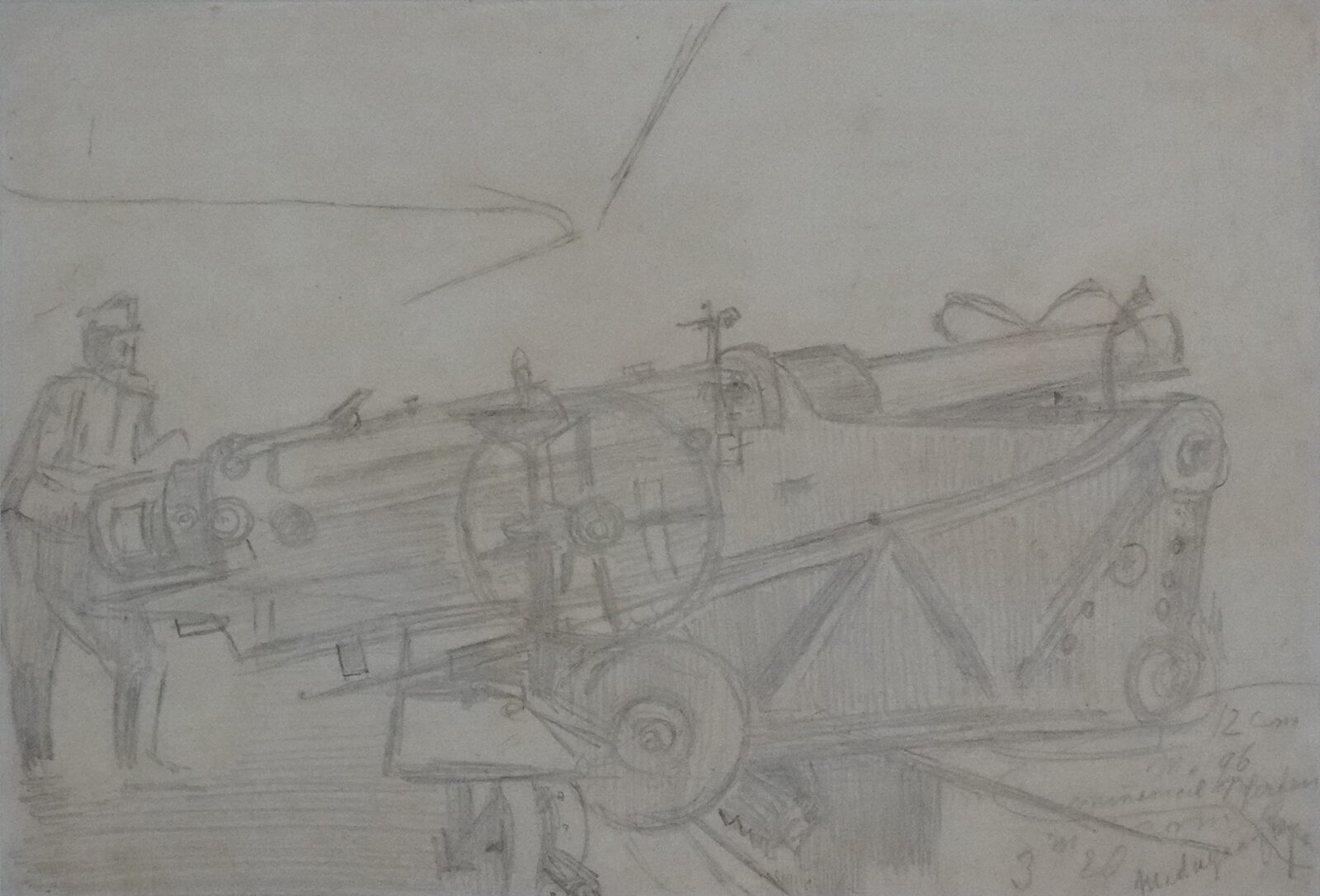 Mednyánszky László (1852 - 1919): Katona ágyúval