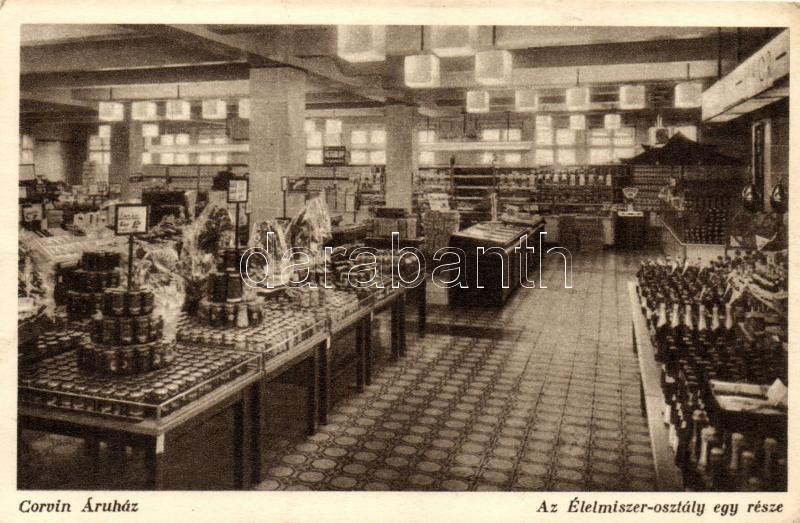 Budapest VIII. Corvin áruház, Élelmiszer osztály