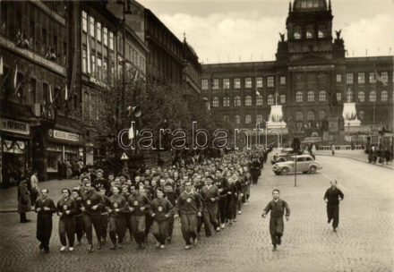 1955 I. Celostatní Spartakiada - 22 darabos, használatlan modern képeslap sorozat / series of 22 unused postcards of the (Communist) Czechoslovakian state's first sports championship