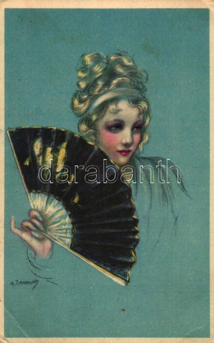 Italian art postcard, Lady s: A. Zandrino (EB)