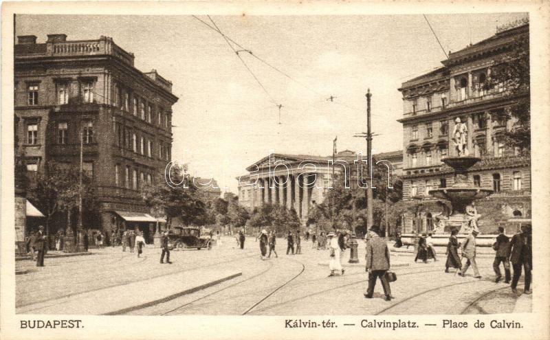 Budapest VIII. Kálvin tér, automobil