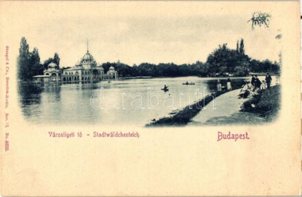 Budapest XIV. Városligeti tó, csónakázók