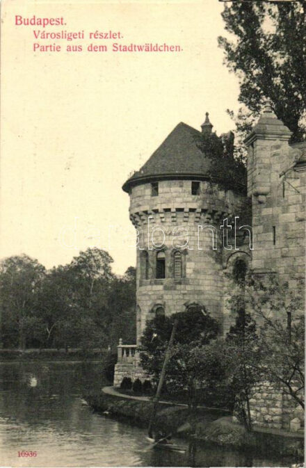 Budapest XIV. Városliget, Vajdahunyad vár, részlet (Rb)