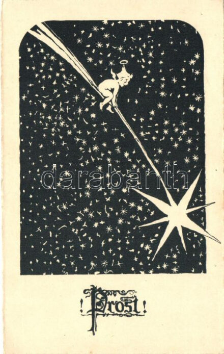 Prost! Angel with shooting star