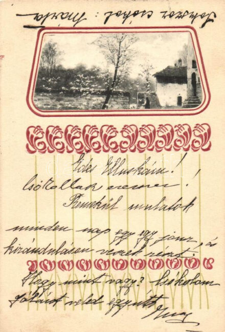 Art Nouveau landscape, Emb.