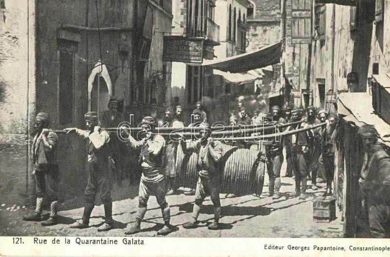 Constantinople, Galata, Rue De La Quarantaine