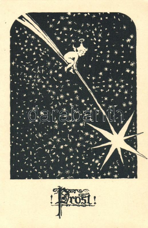 Prost! Angel with shooting star