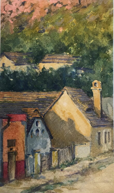 Jaschik Álmos (1885 - 1950): Falusi utcasor, 1950-es évek