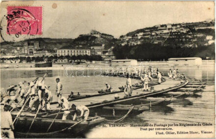 Vienne, Manoeuvres de Pontage par les Régiments du Génie / Bridging operations by the engineer regiment (EB)