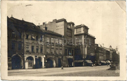 Hradec Králové, Namesti / square, drug store, shop of V.J. Spaler (EB)